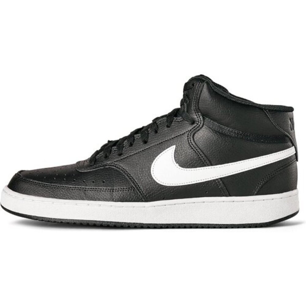 ⚡Nike Men's Black/White/Black Court Vision Mid Next Nature Fashion Sneakers